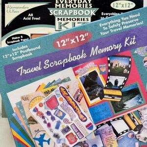 Scrapbook Kit Bundle of 2 Kits - Travel & Everyday 12”x12”